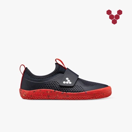 Vivobarefoot Primus Sport II Schuhe Kinder Navy/Rot [DE.YHM4Q]
